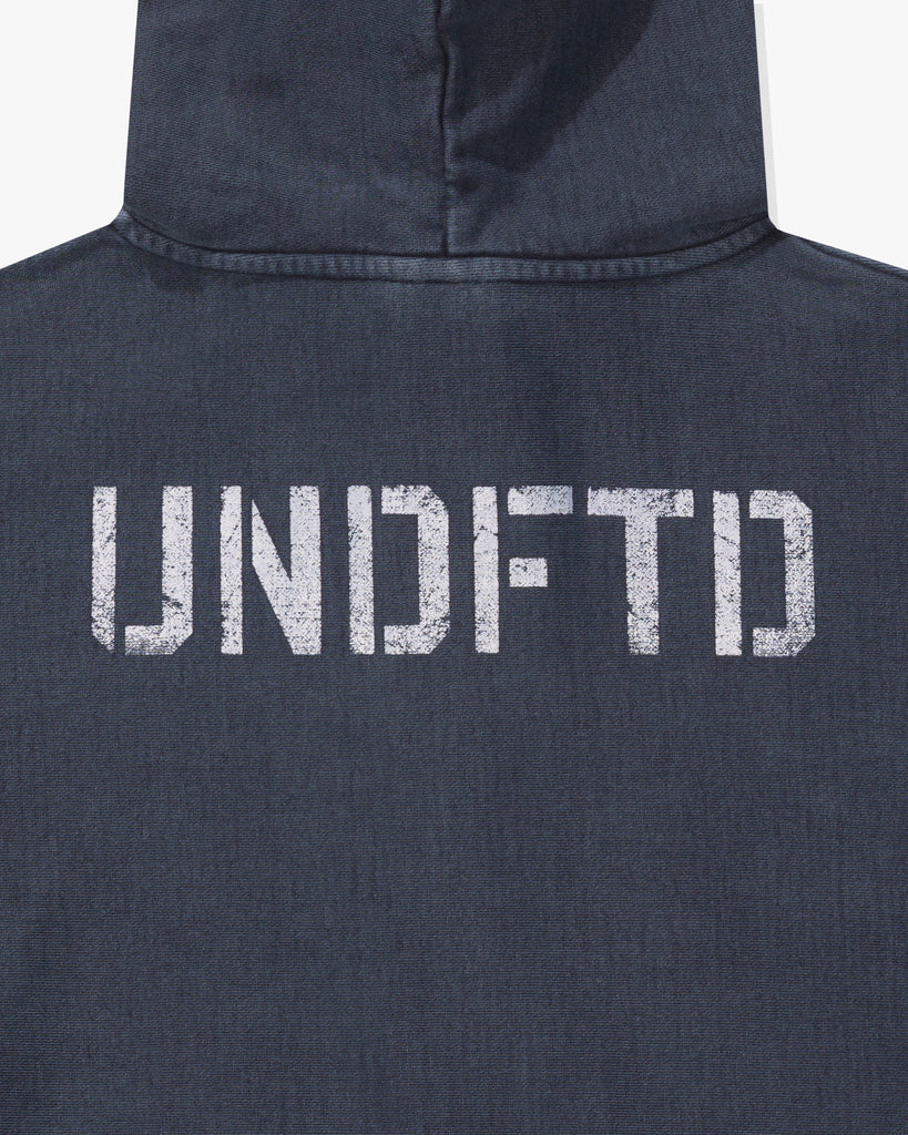 FA26 UNDEFEATED WASHED ZIP HOOD - NAVY