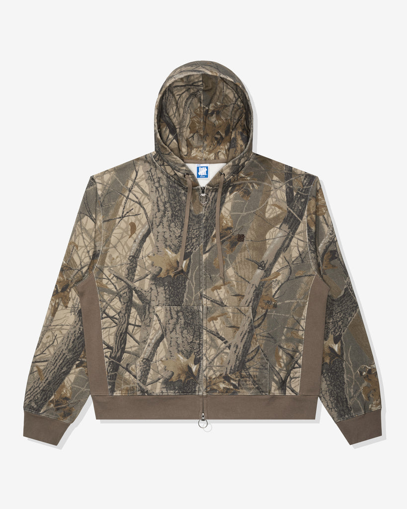 FA26 UNDEFEATED WASHED ZIP HOOD - HARDWOODS