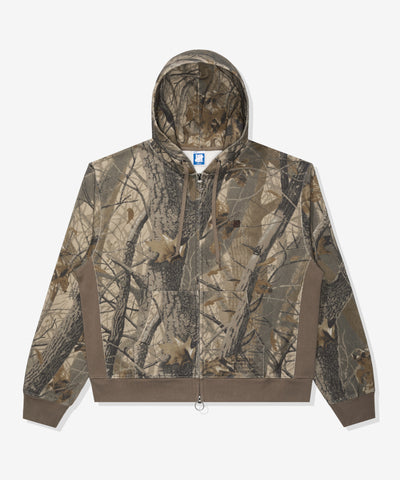 FA26 UNDEFEATED WASHED ZIP HOOD - HARDWOODS