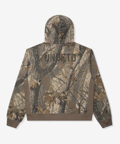 FA26 UNDEFEATED WASHED ZIP HOOD - HARDWOODS