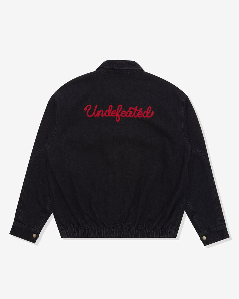 UNDEFEATED ZIP-UP WORK BLOUSON JACKET BLACK