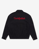 UNDEFEATED ZIP-UP WORK BLOUSON JACKET BLACK