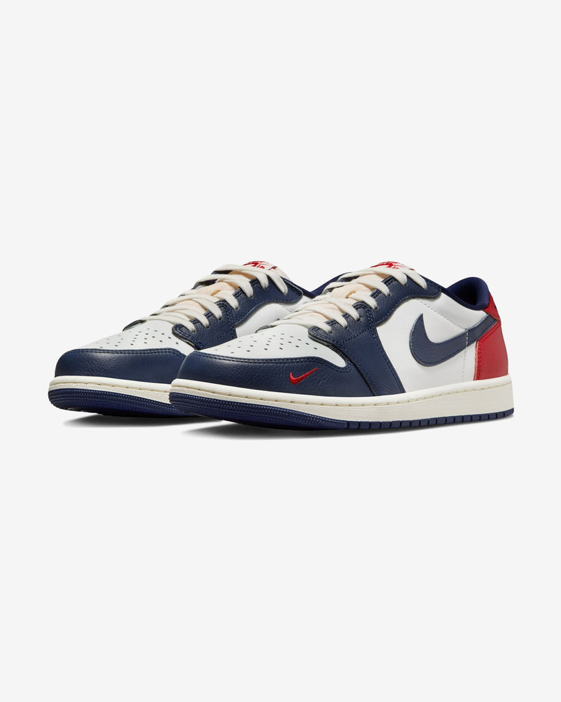 JORDAN AJ 1 RETRO LOW OG - GYM RED & MIDNIGHT NAVY