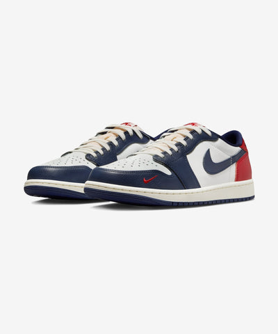 JORDAN AJ 1 RETRO LOW OG - GYM RED & MIDNIGHT NAVY