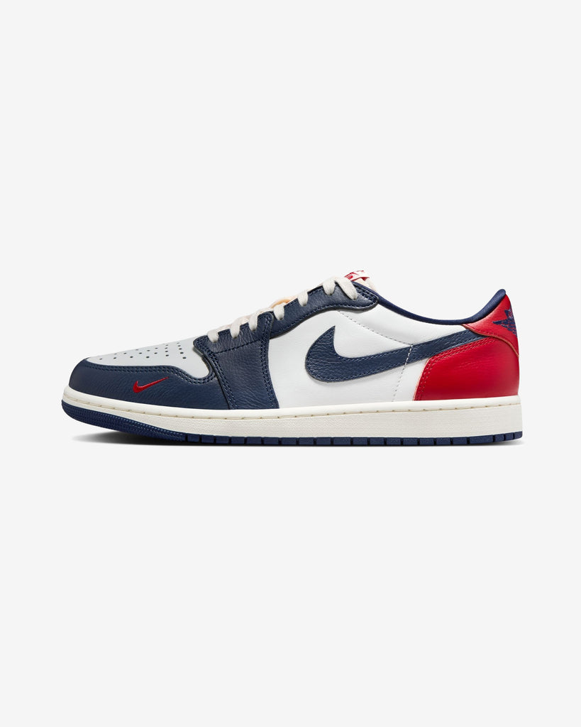 JORDAN AJ 1 RETRO LOW OG - GYM RED & MIDNIGHT NAVY