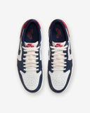 JORDAN AJ 1 RETRO LOW OG - GYM RED & MIDNIGHT NAVY