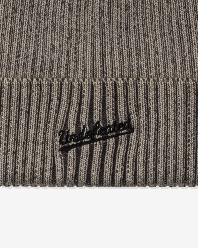 UNDEFEATED CUFFED RIB BEANIE - GREY