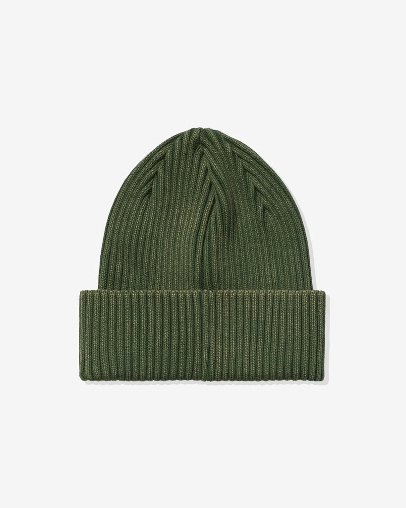 UNDEFEATED CUFFED RIB BEANIE - MOSS