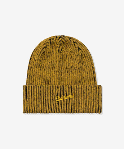 UNDEFEATED CUFFED RIB BEANIE - YELLOW