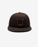 UNDEFEATED X NE BIG U SNAPBACK - BROWN