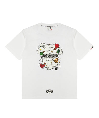 AAPE X FAIRTEX GRAPHIC PRINTED TEE WHITE