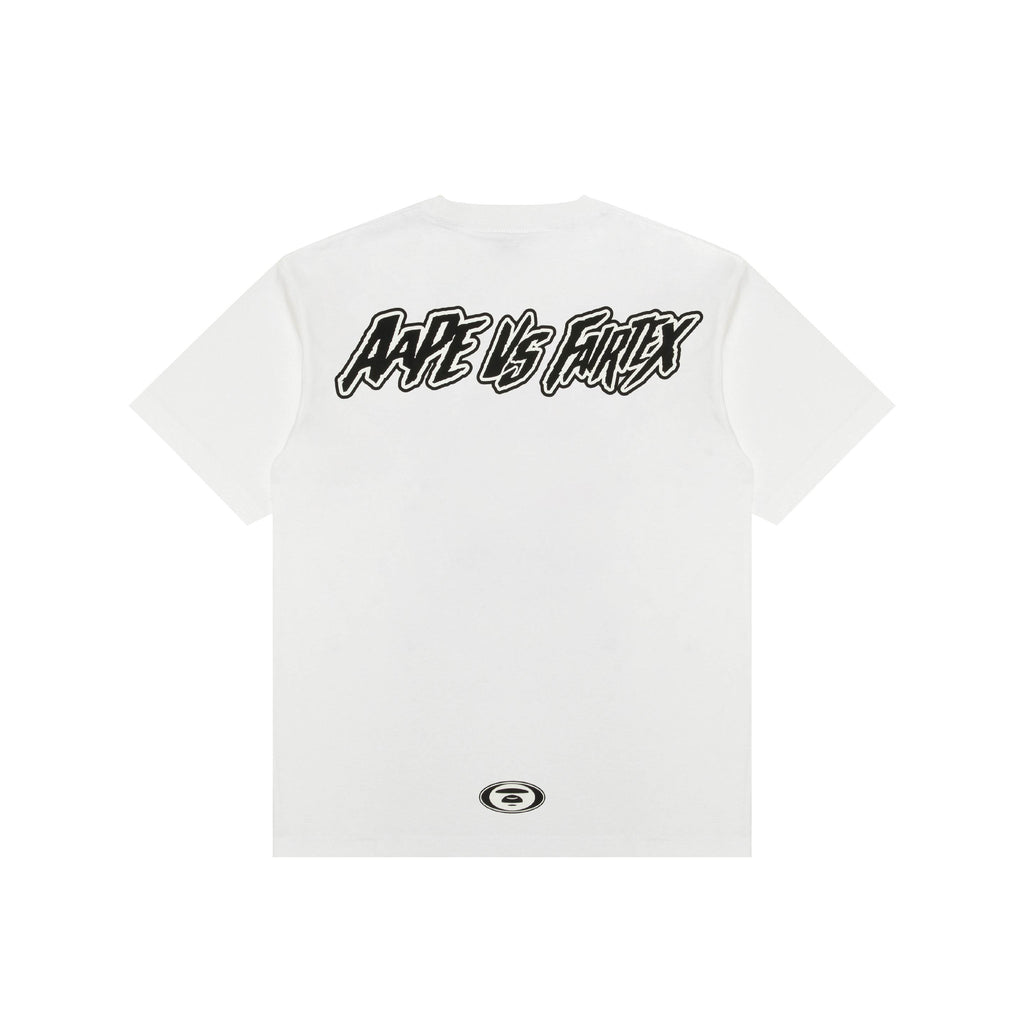 AAPE X FAIRTEX GRAPHIC PRINTED TEE WHITE