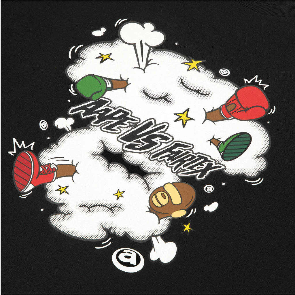 AAPE X FAIRTEX GRAPHIC PRINTED TEE BLACK