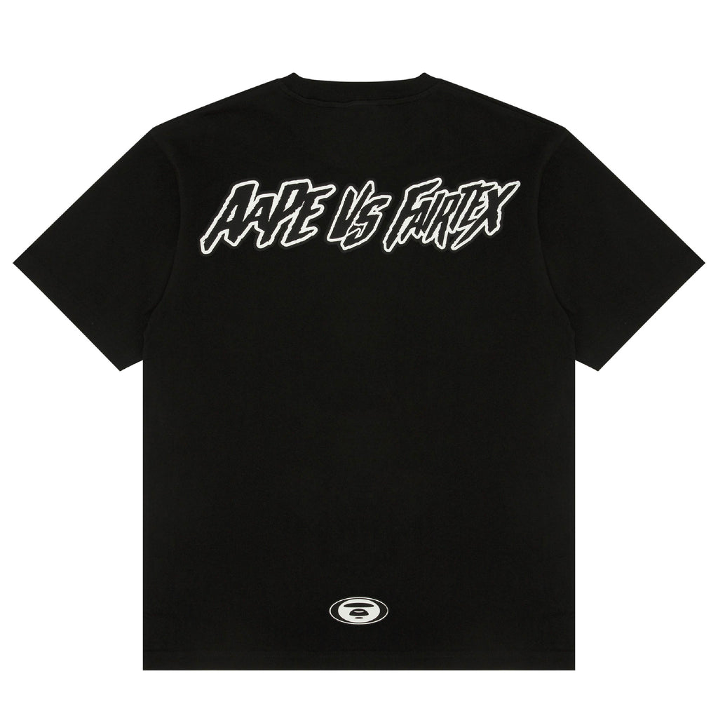 AAPE X FAIRTEX GRAPHIC PRINTED TEE BLACK